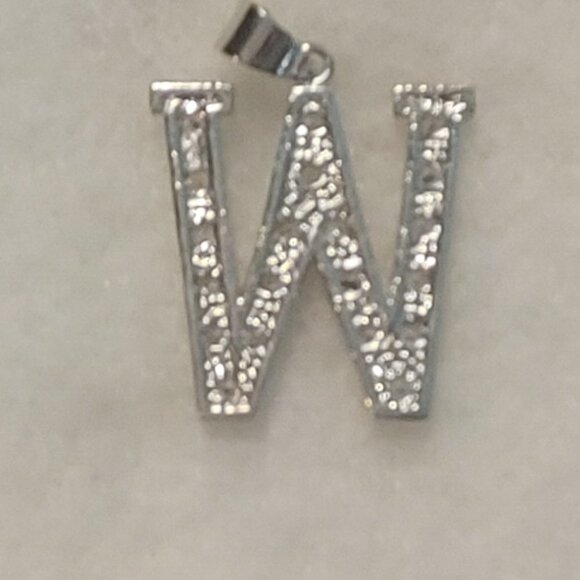 Bling Rhinestone "W" - Picture 2 of 4